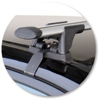 Prorack Black 2 Bar Aero Through Bar kit to suit Kia Sorento 5dr SUV (10/2009 - 2015)