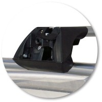 Prorack Silver 2 Bar Aero Flush Bar kit to suit Volkswagen Touareg 5dr SUV (2007 - 2010)