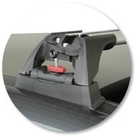 Prorack Silver 2 Bar Aero Flush Bar kit to suit Peugeot 3008 5dr SUV (2010 - 2016)