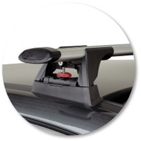 Prorack Silver 2 Bar Aero Through Bar kit to suit Peugeot 3008 5dr SUV (2010 - 2016)