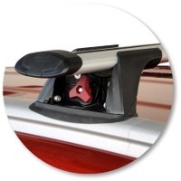 Prorack Silver 2 Bar Aero Through Bar kit to suit Kia Sportage 5dr SUV (2010 - 2015)