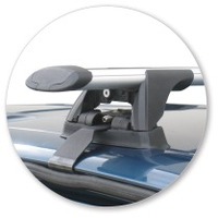 Prorack Silver 2 Bar Aero Through Bar kit to suit Daihatsu Terios 5dr SUV (1997 - 2005)