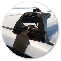 Prorack Silver 2 Bar Aero Flush Bar kit to suit Hyundai Elantra 4dr Sedan (7/2011 - 2016)