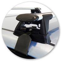 Prorack Black 2 Bar Aero Through Bar kit to suit Hyundai Elantra 4dr Sedan (7/2011 - 2016)