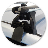 Prorack Silver 2 Bar Heavy Duty Through Bar kit to suit Hyundai Elantra 4dr Sedan (7/2011 - 2016)