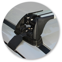 Prorack Black 2 Bar Aero Flush Bar kit to suit Foton Tunland Double Cab 4dr Ute (2012 - Current)