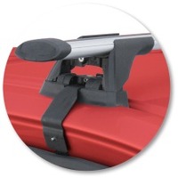 Prorack Black 2 Bar Aero Through Bar kit to suit Nissan Navara D40 Double Cab 4dr Ute (12/2005 - 5/2015)