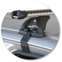 Prorack Silver 2 Bar Heavy Duty Through Bar kit to suit Nissan Navara D40 Double Cab 4dr Ute (12/2005 - 5/2015)