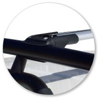 Prorack Silver 2 Bar Aero Flush Bar kit to suit Toyota FJ Cruiser 5dr SUV (2011 - 2017)