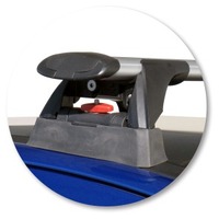 Prorack Silver 2 Bar Aero Through Bar kit to suit Peugeot 308 5dr Hatch (2007 - Current)