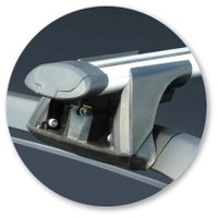 Prorack Black 2 Bar Aero Through Bar kit to suit Fiat Panda 5dr Hatch (2003 - 2011)