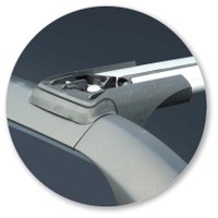 Prorack Silver 2 Bar Aero Rail Bar kit to suit Fiat Panda 5dr Hatch (2003 - 2011)