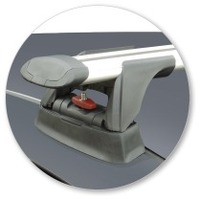 Prorack Silver 2 Bar Aero Through Bar kit to suit Fiat Panda 5dr Hatch (2003 - 2011)