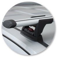 Prorack Black 2 Bar Aero Through Bar kit to suit Holden Colorado Crew Cab 4dr Ute (2012 - 9/2016)