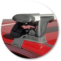 Prorack Silver 2 Bar Aero Through Bar kit to suit Hyundai i20 5dr Hatch (5/2010 - 2014)