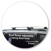 Yakima Black 2 Bar Roof Rack - Chrysler Grand Voyager  5dr MPV 1/08 - On (S17Y &amp; K328)