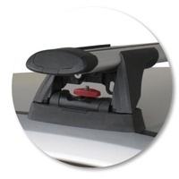 Yakima Black 2 Bar Roof Rack - Ford Focus  5dr Hatch 7/08 - 1/11 (S16Y &amp; K602)