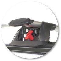 Prorack Silver 2 Bar Aero Through Bar kit to suit Subaru Forester 5dr Wagon (5/2002 - 2/2008)