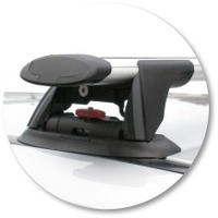 Prorack Silver 2 Bar Aero Through Bar kit to suit Mitsubishi Lancer 5dr Wagon (2/2001 - 7/2003)