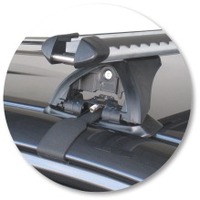 Prorack Silver 2 Bar Heavy Duty Through Bar kit to suit Toyota HiLux Double Cab 4dr Ute (5/2005 - 2012)