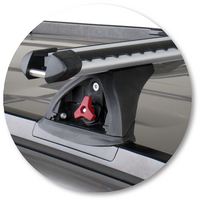 Prorack Silver 2 Bar Heavy Duty Through Bar kit to suit Nissan X-Trail 5dr SUV (10/2001 - 9/2007)