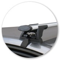 Prorack Silver 2 Bar Aero Through Bar kit to suit Kia Cerato 5dr Hatch (2010 - 2013)