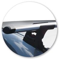 Prorack Silver 2 Bar Aero Through Bar kit to suit Mazda CX-5 5dr SUV (2012 - 1/2017)