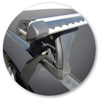 Prorack Black 2 Bar Heavy Duty Through Bar kit to suit Toyota HiLux Double Cab 4dr Ute (2012 - 9/2015)