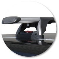 Prorack Black 2 Bar Aero Through Bar kit to suit Porsche Cayenne 5dr SUV (2002 - 2010)