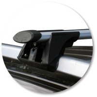 Prorack Black 2 Bar Aero Through Bar kit to suit Mitsubishi Outlander MK II 5dr SUV (10/2009 - 2012)