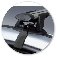 Prorack Silver 2 Bar Aero Through Bar kit to suit Subaru Impreza 4dr Sedan (2001 - 2007)