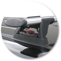 Prorack Silver 2 Bar Aero Through Bar kit to suit Volkswagen Amarok Double Cab 4dr Ute (2010 - 4/2023)