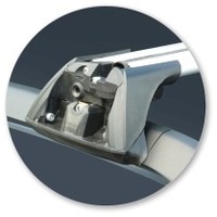 Prorack Silver 2 Bar Aero Flush Bar kit to suit Fiat Panda 5dr Hatch (2003 - 2011)