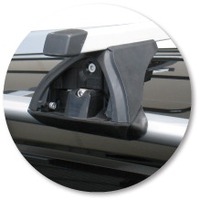 Prorack Silver 2 Bar Standard Through Bar kit to suit Kia Sorento R 5dr SUV (10/2009 - 2014)