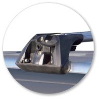 Prorack Silver 2 Bar Aero Flush Bar kit to suit Audi A6/S6/RS6 Allroad 5dr Wagon (1999 - 6/2005)