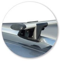 Prorack Silver 2 Bar Aero Through Bar kit to suit Skoda Superb 5dr Wagon (2009 - 2015)