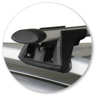 Prorack Black 2 Bar Aero Through Bar kit to suit SsangYong Korando 5dr SUV (2011 - 2019)