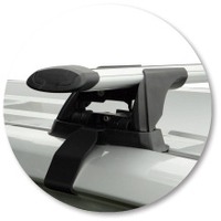 Prorack Black 2 Bar Aero Through Bar kit to suit Toyota Highlander 5dr SUV (2007 - 2013)