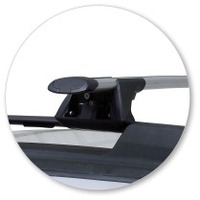 Prorack Silver 2 Bar Aero Through Bar kit to suit Subaru Outback 5dr Wagon (2010 - 2015)