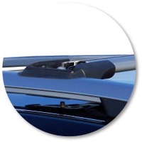 Prorack Silver 2 Bar Aero Rail Bar kit to suit Volkswagen Touareg 5dr SUV (2010 - 2014)