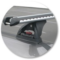 Prorack Silver 2 Bar Heavy Duty Through Bar kit to suit Land Rover Discovery 4 5dr SUV (2009 - 3/2017)