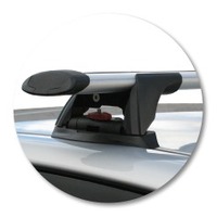 Prorack Silver 2 Bar Aero Through Bar kit to suit Hyundai i30 5dr Hatch (10/2007 - 2011)