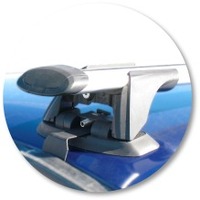 Prorack Black 2 Bar Aero Through Bar kit to suit Ford Falcon AU 5dr Wagon (9/1998 - 10/2002)