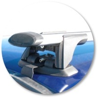 Yakima Black 2 Bar Roof Rack - Ford Falcon AU 5dr Wagon 9/98 - 8/02 (S16Y &amp; K157)