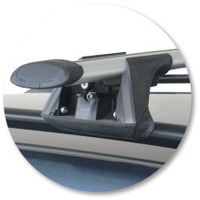 Prorack Black 2 Bar Aero Through Bar kit to suit Citroen C4 Grand Picasso 5dr MPV (2006 - 2014)