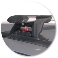 Prorack Silver 2 Bar Aero Through Bar kit to suit Subaru Traviq 5dr MPV (1999 - 2005)