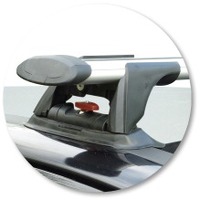 Prorack Silver 2 Bar Aero Through Bar kit to suit Holden Barina 3dr Hatch (2000 - 2006)