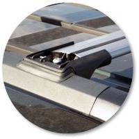 Prorack Silver 2 Bar Aero Rail Bar kit to suit Ford Explorer 5dr SUV (12/2001 - 5/2005)