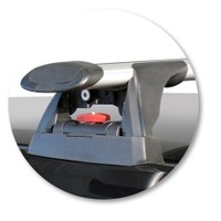 Prorack Black 2 Bar Aero Through Bar kit to suit Subaru Legacy 5dr Wagon (9/2009 - 2013)