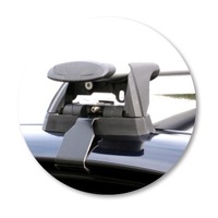 Prorack Black 2 Bar Aero Through Bar kit to suit BMW 5 Series E60 4dr Sedan (2003 - 2009)